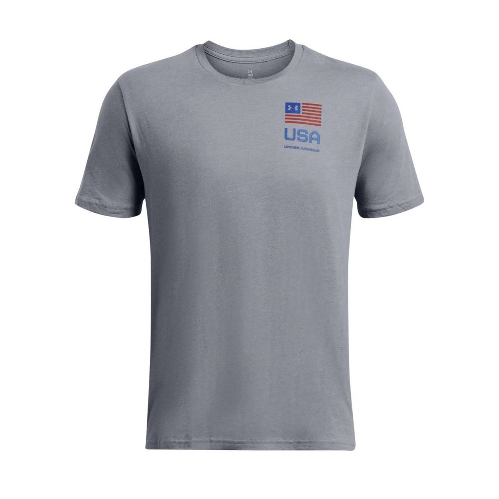 Under Armour 1382992 Men's UA Freedom USA Left Chest Amp Short‎ Sleeve T-Shirt